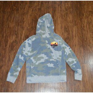 Eddie Bauer Hoodie Boys M 10/12 Multicolor Camouflage Woodland Pattern Pullover